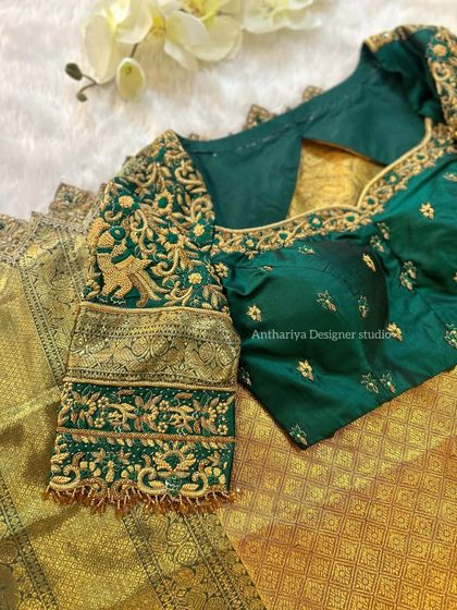 Anthariya by Nidhi Gowda - Ethnic Wear Design & Embroidery Courses Silk Saree Blouse Designs photo 16