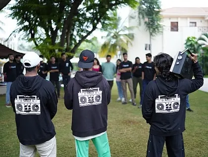 The Cali OG team ready to lead a corporate event. We bring our signature 'street' style and energy to create a unique and effective team-building experience.