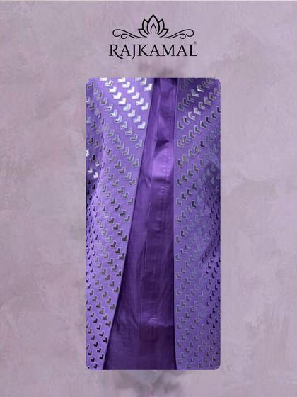 A stylized shot of the purple jacket, emphasizing its modern design and flair.