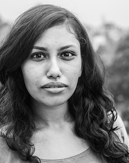 A direct and honest black and white portrait. This is from my 'Ignite' series, where I aimed to capture the unfiltered presence of each woman I photographed.