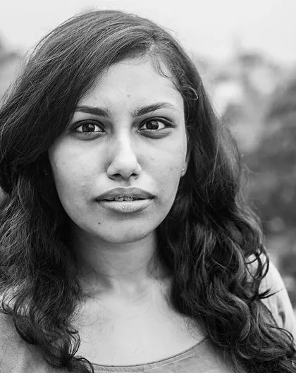 A direct and honest black and white portrait. This is from my 'Ignite' series, where I aimed to capture the unfiltered presence of each woman I photographed.