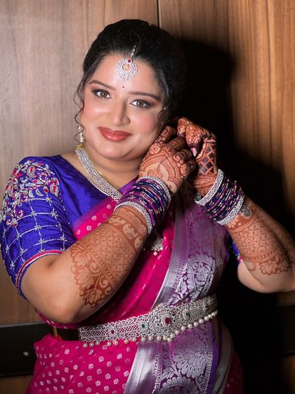 Himabindu - Bridal Makeup Engagement & Reception Glam photo 19