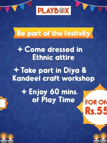 Our Diwali Fun Bonanza offer, detailing the activities included for a festive price.