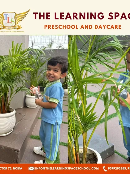 On World Environmental Health Day, our little explorers learned about caring for nature by watering the plants around our school.