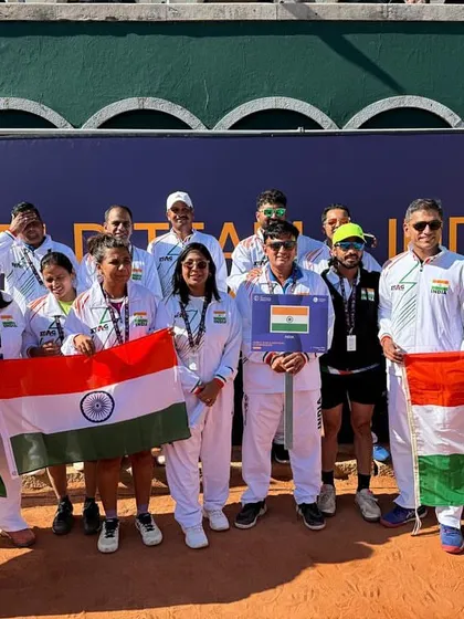 The Indian team, led by our director, at the World Championships. Her leadership and experience on the international stage are an inspiration to all our students.