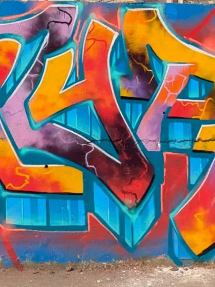 A close up of my Stylebound piece. The vibrant colors and the dynamic action of the character make this one of my favorites. It was a madness of a jam.