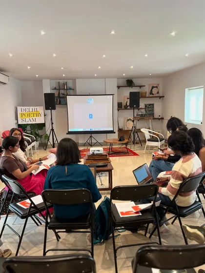 It's not just about performance, it's about growth. Here's a glimpse into our 'Verse and Voice' workshop, where emerging poets work in an intimate group setting to refine their writing and performance skills with expert mentors.