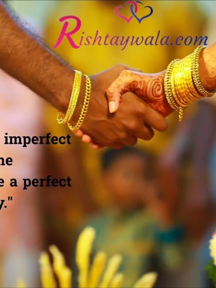 "In marriage, two imperfect souls come together to create a perfect love story." We believe in helping you find your other half to write that story.