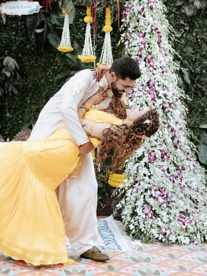 A romantic dip! We encourage couples to have fun and be themselves, while we capture these beautiful, spontaneous moments.