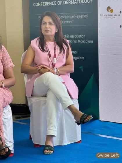 Participating in a panel discussion at SARCD 2025. We discussed combining techniques like injectables, lasers, and devices to achieve predictable and gratifying results for our patients.
