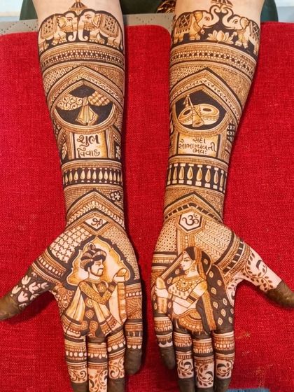 The sacred fire and wedding vows are central to this design, with "Shubh Vivah" written in Hindi. It captures the essence of the Hindu wedding ceremony.