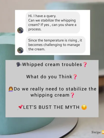 A common question I get is about stabilizing whipped cream. Here, I start to bust the myth and explain my approach.