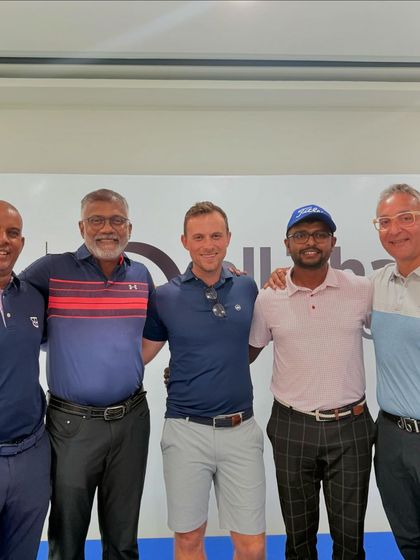 My team and I with international coaches at a seminar. Building a global network and learning from the best is a key part of my strategy.