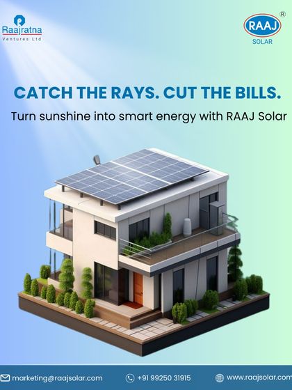 Raaj Solar - Residential & Commercial Solar Solutions The RAAJ Solar Advantage: Savings & Sustainability photo 8