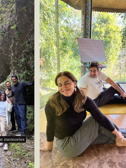 A collage of memories from a February retreat in Andretta, from practicing asanas to relaxing moments of quiet contemplation. Each retreat is a unique journey of self-discovery.