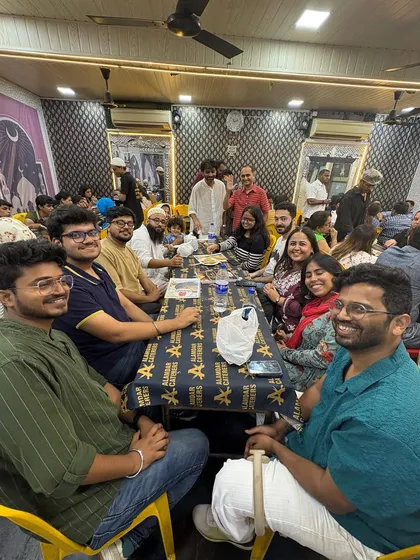 Our air-conditioned hall filled with happy faces and great food. This is what we love to see. We can arrange our seating for large family gatherings or intimate parties, ensuring everyone has a comfortable space to enjoy their meal.