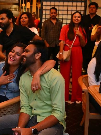 A sweet, candid moment between a couple enjoying the music. Our jams are perfect for a different kind of date night.