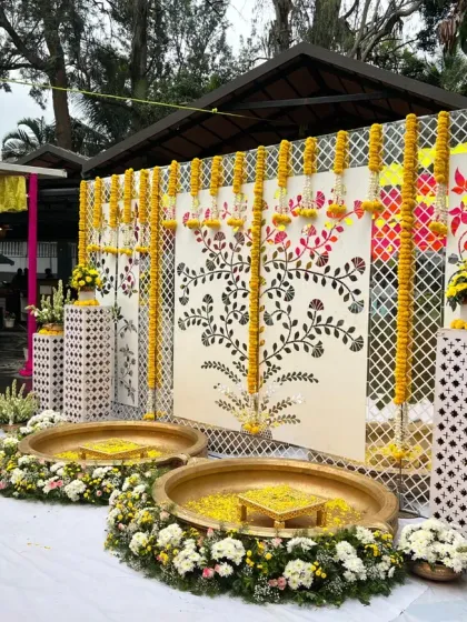 Flinters Management - Custom Wedding Design & Decor Vibrant Haldi Carnivals photo 63