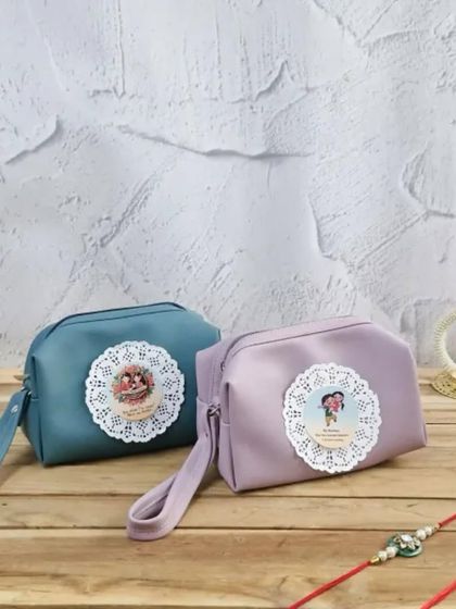 From fighting over the remote to being each other's biggest supporters. These cute pouches are a small token to celebrate the journey of being siblings this Raksha Bandhan.