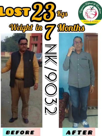 A remarkable 23 kg weight loss in 7 months. We work with clients to achieve long-term, sustainable results that go beyond the weighing scale, improving overall health and confidence.