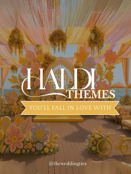 An introduction to our Haldi theme lookbook. We believe in giving this sunny ceremony a creative glow-up beyond just the traditional yellow.