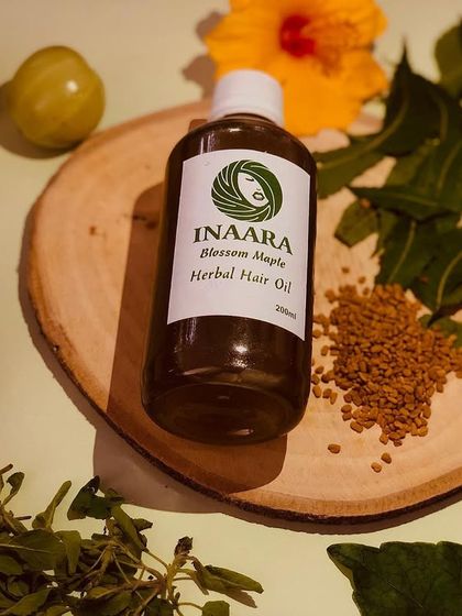Another look at the natural ingredients that make my Blossom Maple oil so effective. I use amla, neem, hibiscus, and fenugreek to create a potent, herbal remedy for your hair.
