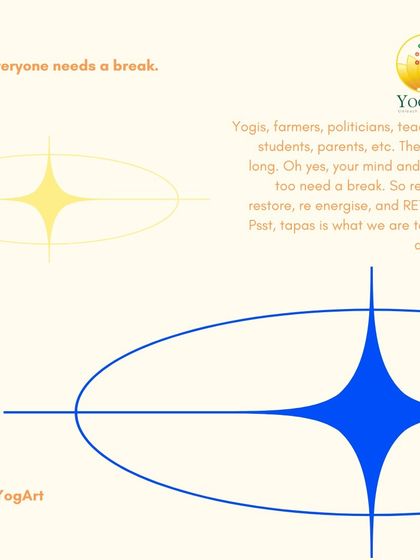 Everyone needs a break to rewind, restore, and re-energize. In yoga, this disciplined pause is a form of 'tapas' or self-discipline, allowing you to reflect and return to your path with renewed clarity.