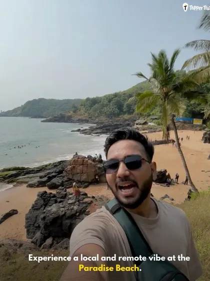 Experiencing the local and remote vibe at Paradise Beach. This secluded spot in Gokarna is perfect for those who want to escape the crowds and enjoy the raw beauty of the coast.