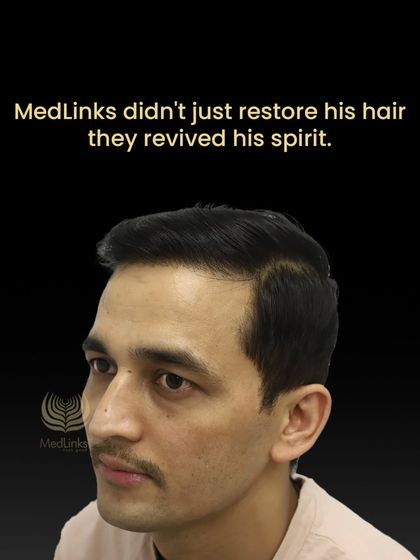 The final result for Tika Ram. We didn't just restore his hair; we revived his spirit and confidence.