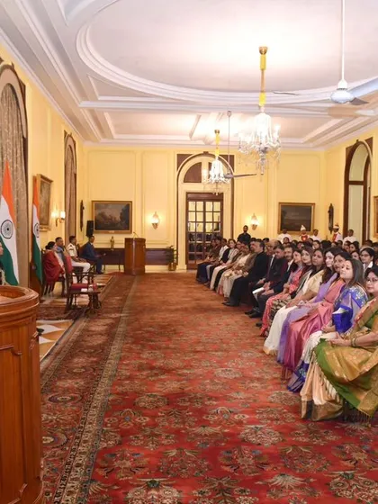 The President of India addressing women in the aviation sector, including our co-founder. We are inspired to continue forging new paths in this dynamic industry.