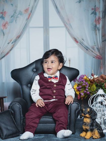 Another shot of our little gentleman, looking curious and charming.