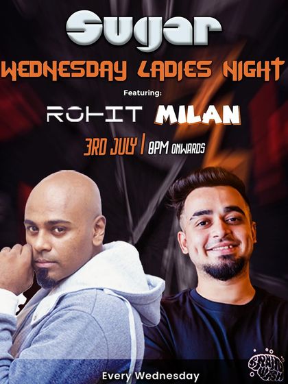 A flyer for a July edition of 'Sugar Wednesdays'.