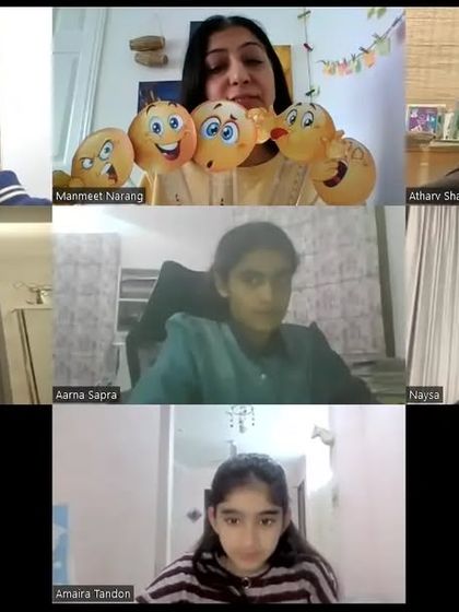 In 'The Story of Emotions' program, we go beyond simple labels like 'sad' or 'glad'. Here, I'm using visual aids to help participants explore and understand the rich vocabulary of human emotions, a key step toward emotional intelligence.