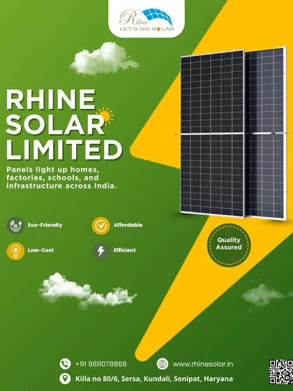 My panels light up homes, factories, schools, and infrastructure across India. They are eco-friendly, affordable, low-cost, and efficient, with quality assured.