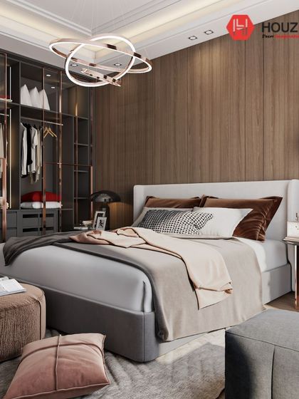 Houzlook - Full Home Interior Design & Turnkey Execution Serene & Stylish Bedrooms photo 29