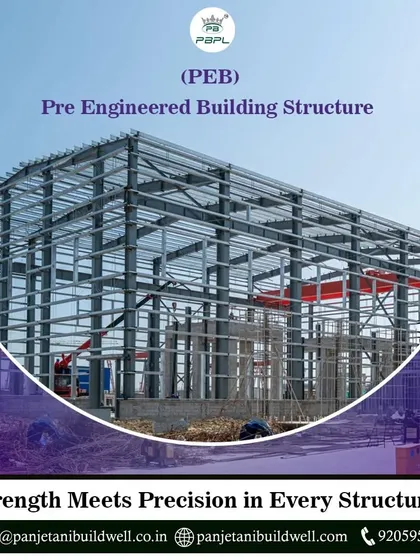 Strength meets precision in every structure we build. This image highlights the intricate yet robust steel framework of a multi-story PEB, engineered for industrial-grade performance and longevity.