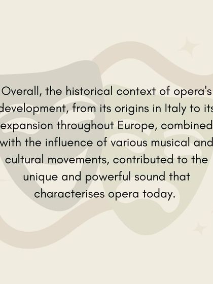 The historical context of opera's development across Europe contributed to the unique and powerful sound that characterizes the genre today.