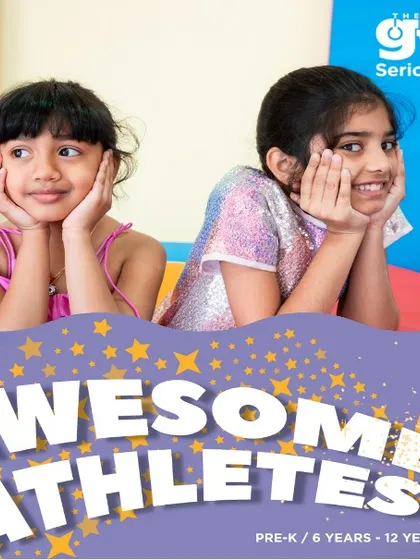 This image of two friends captures the spirit of my 'Awesome Athletes' program. It's about building skills, but also about the social bonds and shared moments of fun.