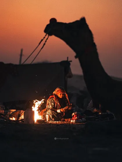 A quiet moment by the fire in the desert. A look back at the memories of 2023.
