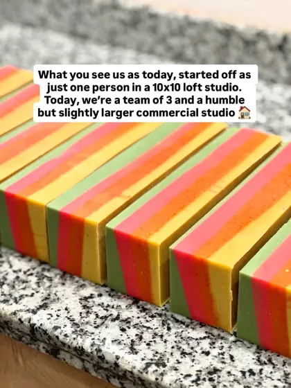 What you see today started as just one person in a 10x10 loft studio. Today, we're a humble team of 3 in a slightly larger commercial studio, still making everything by hand.