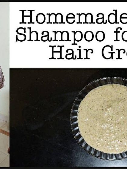 Another one of my favorite homemade herbal shampoo recipes for triple hair growth, made without any harsh chemicals.