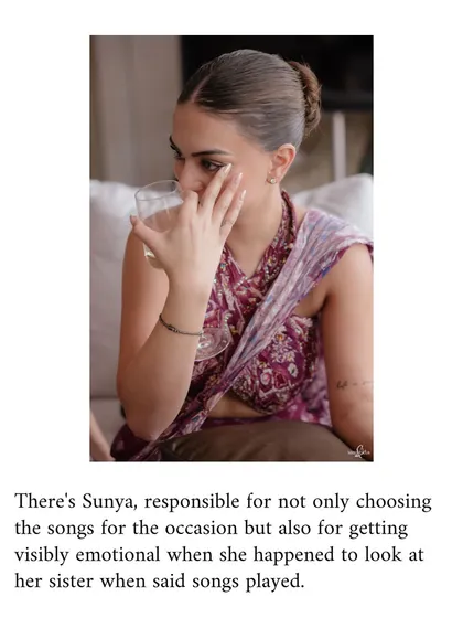A sister gets emotional while watching the bride-to-be during her mehendi. The connection between siblings is a powerful story we love to tell through our documentary approach.