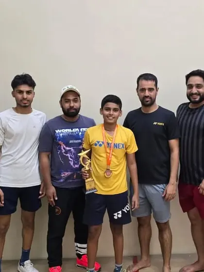 Celebrating a bronze medal win at an All India national ranking tournament with the coaching team. Every achievement is a team effort built on shared goals and hard work.