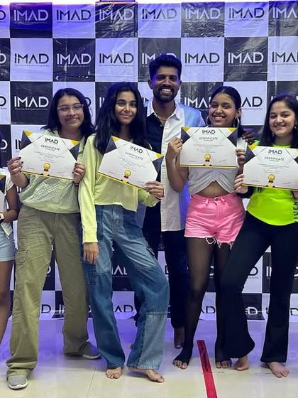 Me with a group of my talented students after they received their certificates for the annual show.