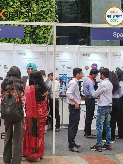 A bustling scene at my ICSMS 2025 booth. It's always rewarding to see so much interest in my homegrown security technologies.