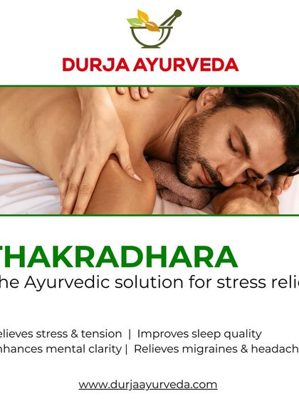 Let calmness flow with Thakradhara, our Ayurvedic solution for stress relief. This therapy involves a stream of medicated buttermilk poured on the forehead to improve sleep and enhance mental clarity.