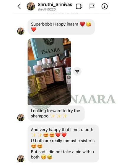 A happy customer who met me at an event and is excited to try the shampoo after loving the oils. Connecting with my Fam in person is always a joy.