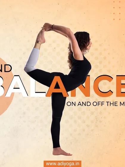 Find balance on and off the mat. This image of Natarajasana (Dancer Pose) represents the grace and strength that comes from a dedicated yoga practice.