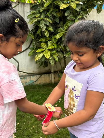 A gallery of smiles from Friendship Day, where our children celebrated their bonds by exchanging handmade friendship bands.