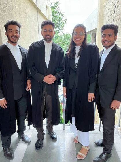 With fellow advocates from the Law Chambers of AOR Amish Aggarwala. My philosophy is simple: you may know the rules, but I know the exceptions that can win a case.